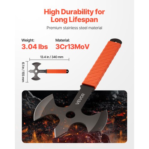 Throwing Axes and Tomahawks 3 Pack 13.4 inch Triple Edge Axe Throwing
