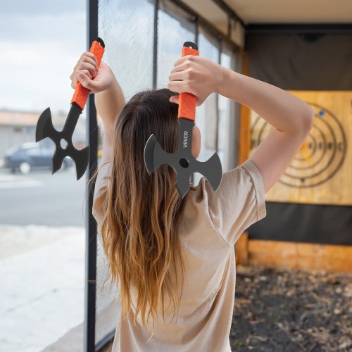 Throwing Axes and Tomahawks 3 Pack 13.4 inch Triple Edge Axe Throwing