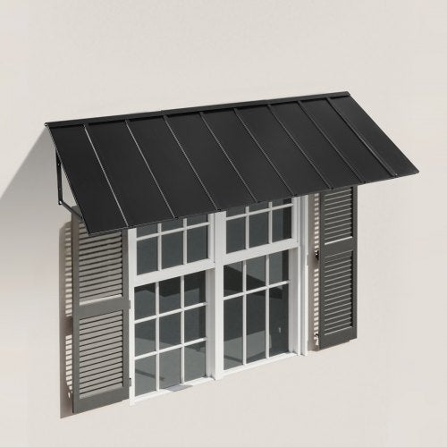 Fixed Metal Awning 104 x 36 in Window Awning Door Canopy Stable Triangle