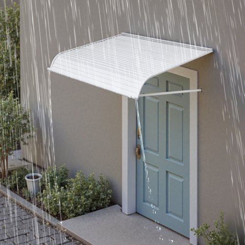 Aluminum Awning 48 x 42 in Durable Window Awning Door Canopy Lightweight