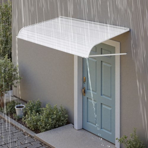 Aluminum Awning 60 x 42 in Durable Window Awning Door Canopy Lightweight