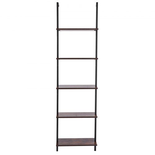 Industrial Square Pipe Shelf 5 Tier 173x118in WallMount for Bedroom – 440MM