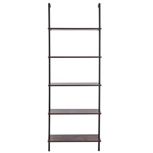 Industrial Square Pipe Shelf 5 Tier 24x118in WallMount for Bedroom – 600MM