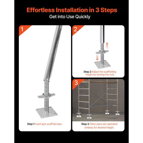 4Pack Adjustable Leveling Jacks 18.2 In Adjustable Height 3307lbs1500kg