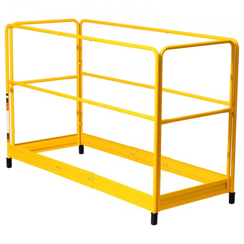 6ft Scaffolding Safety Guard Rail System For BakerStyle Scaffolding Yellow