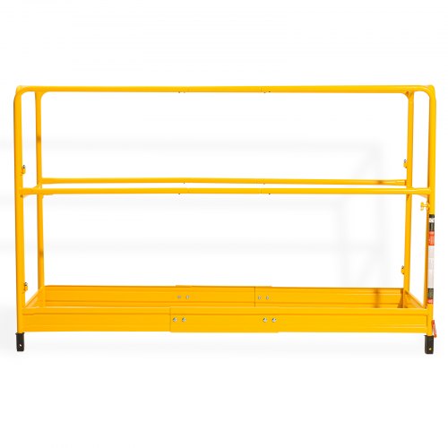6ft Scaffolding Safety Guard Rail System For BakerStyle Scaffolding Yellow