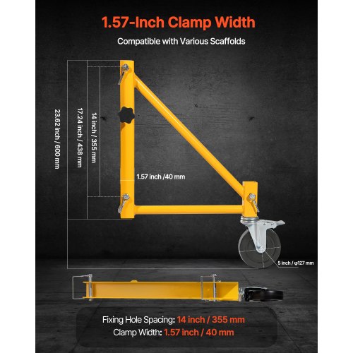 4Pack Scaffold Outriggers 1000 lbs Total Load Capacity BakerStyle