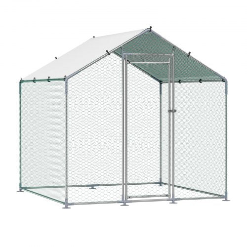 Metal Chicken Coop 656x656x656ft Large Walkin Chicken Runs with Cover