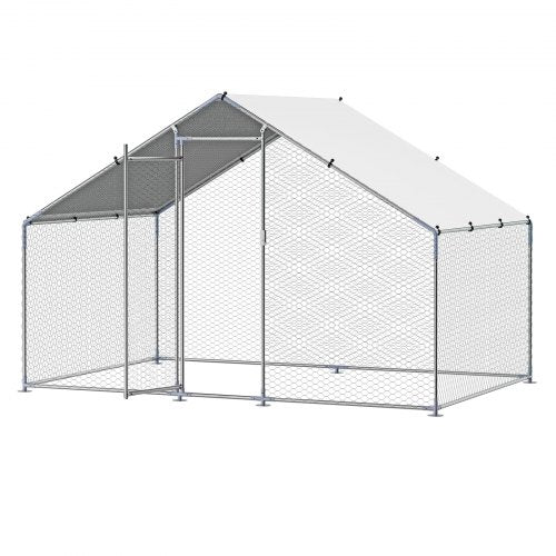 Metal Chicken Coop 98x65x65ft Large Walkin Chicken Runs with Cover