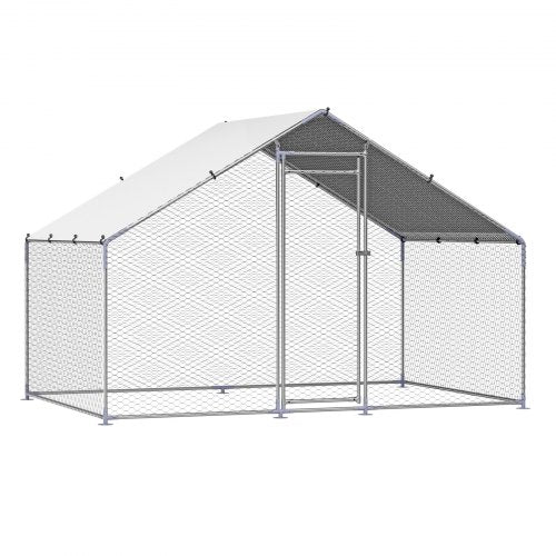 Metal Chicken Coop 98x65x65ft Large Walkin Chicken Runs with Cover