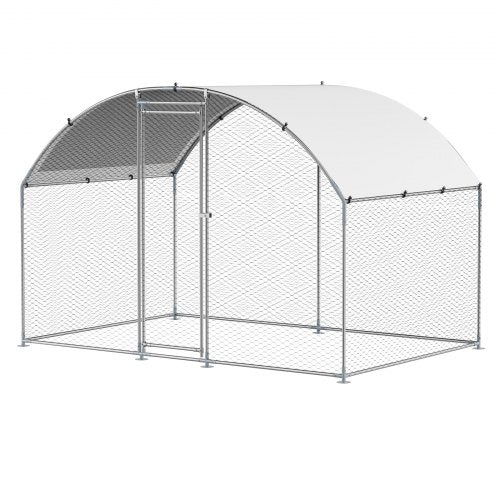 Metal Chicken Coop 98x65x65ft Large Walkin Chicken Runs with Cover