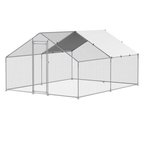 Metal Chicken Coop 98x131x65 ft Large Walkin Chicken Runs with Cover