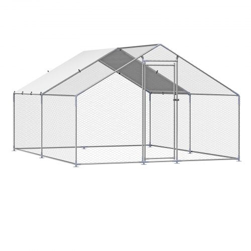 Metal Chicken Coop 98x131x65 ft Large Walkin Chicken Runs with Cover