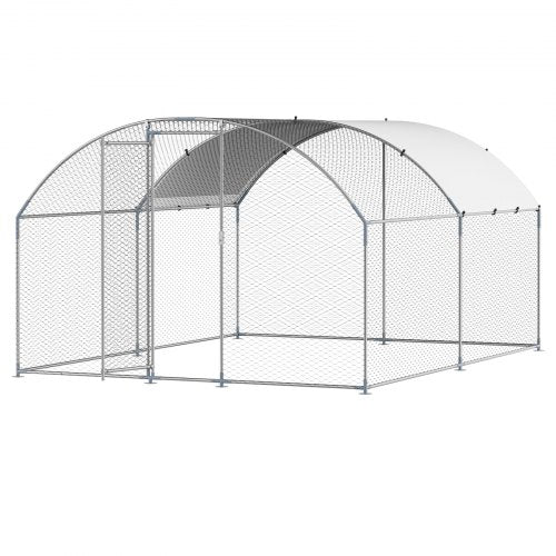 Metal Chicken Coop 98x131x65 ft Large Walkin Chicken Runs with Cover
