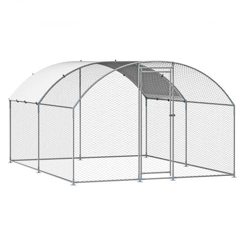 Metal Chicken Coop 98x131x65 ft Large Walkin Chicken Runs with Cover
