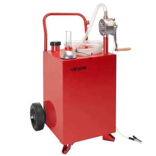 20 Gallon Fuel Caddy Gasoline Diesel Fuel Tank with Manual Transfer Pump