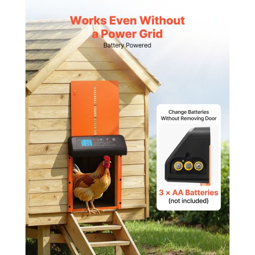 Automatic Chicken Coop Door Battery Powered Chicken Coop Door with Timer