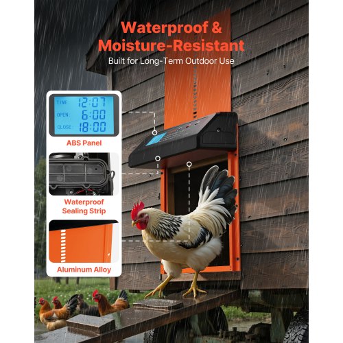 Automatic Chicken Coop Door Battery Powered Chicken Coop Door with Timer