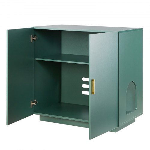 Cat Litter Box Enclosure 31.5 in Hidden Litter Box Cabinet Wooden Indoor