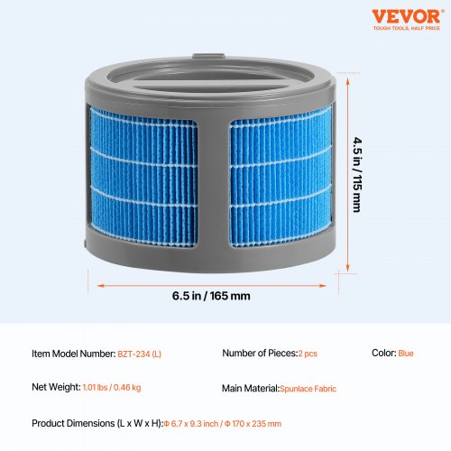 Evaporative Humidifier Replacement Filter 2Pack for 10L264G Model