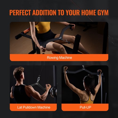 LAT Pulldown Attachment Cable Machine Rowing Vbar Attachment Tricep Pull