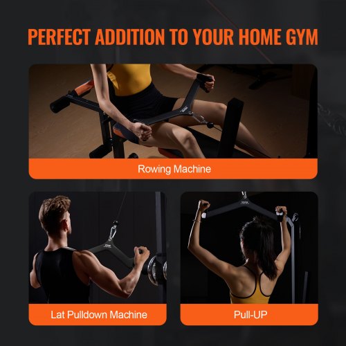 LAT Pulldown Attachment Cable Machine Rowing Vbar Attachment Tricep Pull