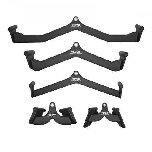 LAT Pulldown Attachments Cable Machine Rowing Tbar Vbar 5 Set Tricep