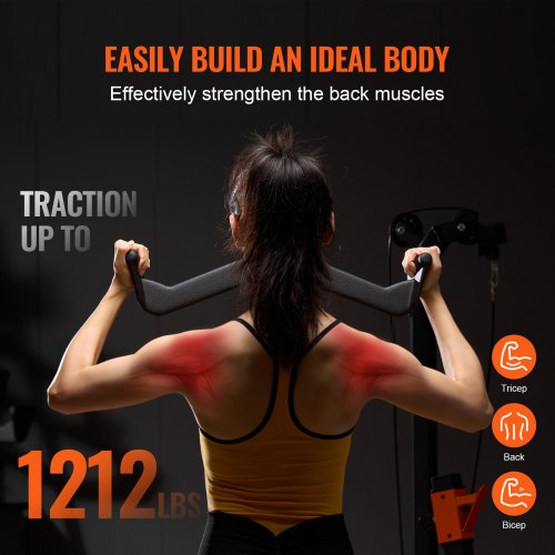 LAT Pulldown Attachments Cable Machine Rowing Tbar Vbar 5 Set Tricep