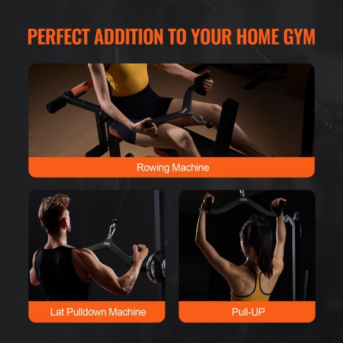 LAT Pulldown Attachment Cable Machine Rowing Vbar Attachment Tricep Pull