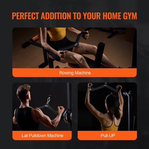 LAT Pulldown Attachment Cable Machine Rowing Vbar Attachment Tricep Pull
