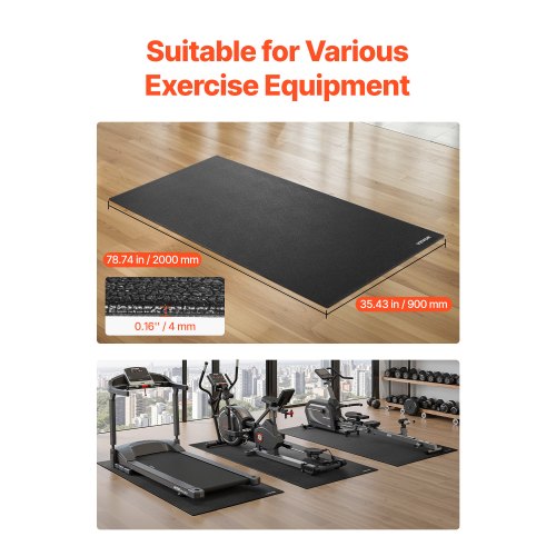 Treadmill Mat for Carpet Floor 355 x 787 x 016 Exercise Equipment Mat