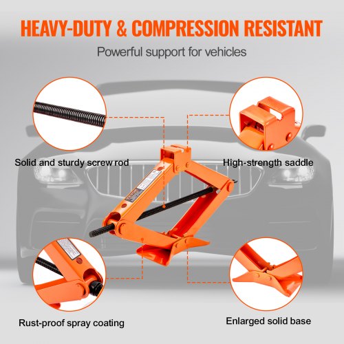 Scissor Jack 25 Ton5512 lbs Scissor Car Jack 37171 Lifting Range