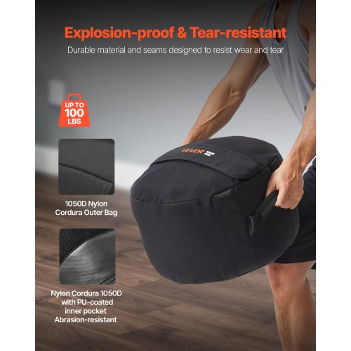 Workout Sandbag Heavy Duty Workout Power Bags with Handles 100 lbs45 kg