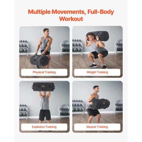 Workout Sandbag Heavy Duty Workout Power Bags with Handles 50125 lbs