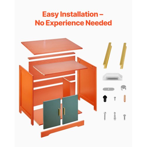 Cat Litter Box Enclosure 31 in Hidden Litter Box Cabinet with Shelf