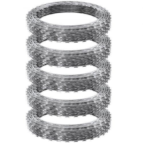 Razor Wires 246 ft Razor Barbed Wire 5 Rolls Razor Wire Fencing Razor