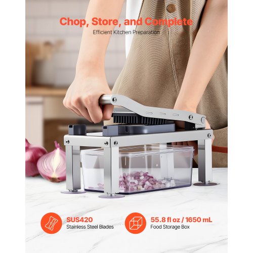 Vegetable Chopper Mandoline Slicer Allin1 Food Veggie Cutter with 9