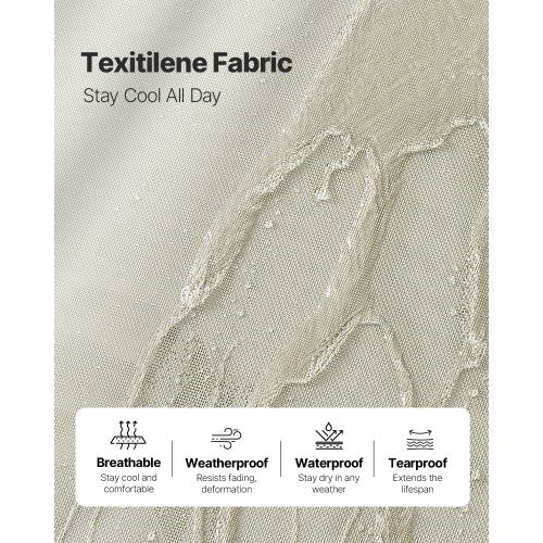 Outdoor Chaise Lounge Chair 400 lbs Weight Capacity Foldable Sun Tanning