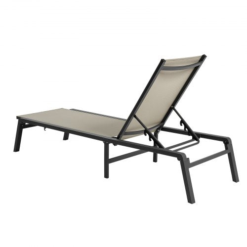 Outdoor Chaise Lounge Chair Set of 2 400 lbs Weight Capacity Foldable Sun