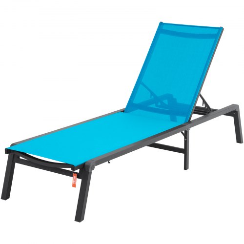 Chaise Lounge Chair Outdoor Patio Lounge Chair with Adjustable 5Position –