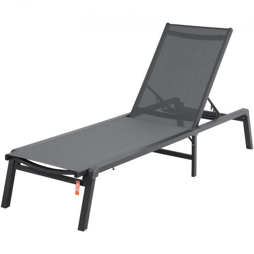 Chaise Lounge Chair Outdoor Patio Lounge Chair with Adjustable 5Position –