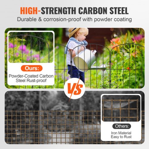 Garden Fence 24inH x30ftL Animal Barrier Fence Underground Decorative