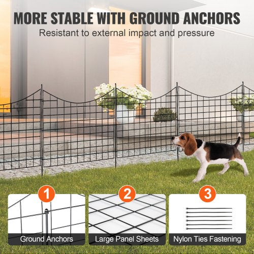 Garden Fence 366inH x295inL Animal Barrier Fence Underground