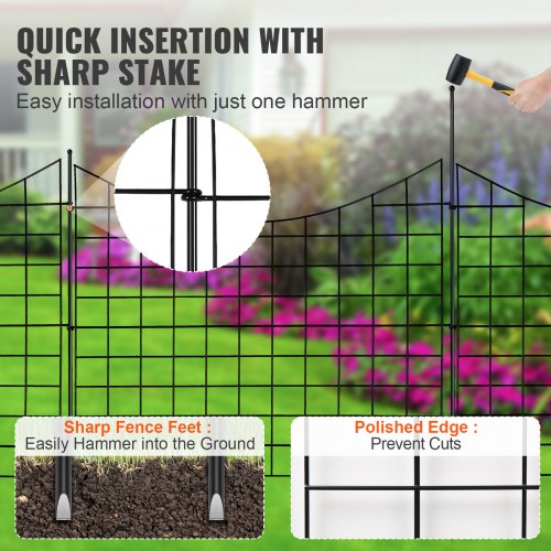 Garden Fence 366inH x295inL Animal Barrier Fence Underground