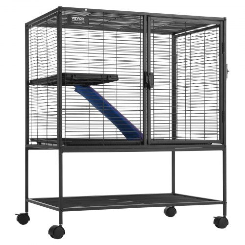 36" Rolling Metal Ferret Cage Large 2 Tier Cage Small
