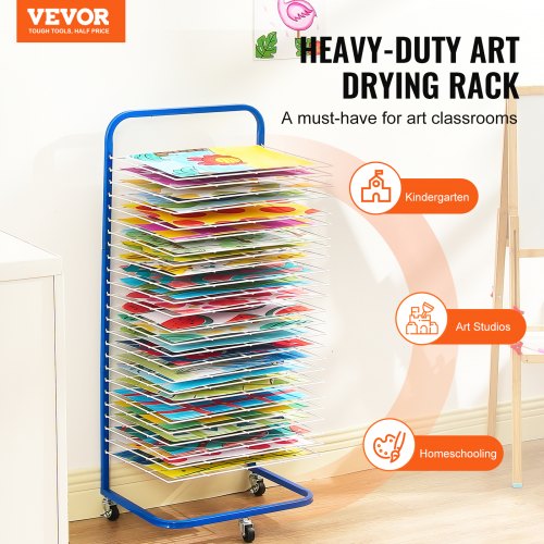 Art Drying Rack 25 Removable Shelves 17 x 13 x 39.4 inch Paint Drying Rack