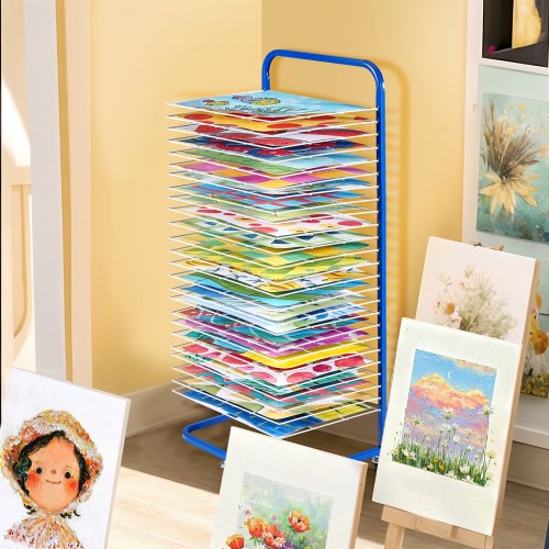Art Drying Rack 25 Removable Shelves 17 x 13 x 39.4 inch Paint Drying Rack