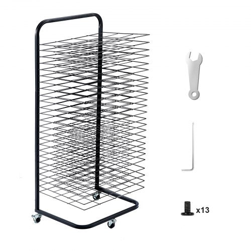 Art Drying Rack 25 Removable Shelves 17 x 13 x 39.4 inch Paint Drying Rack