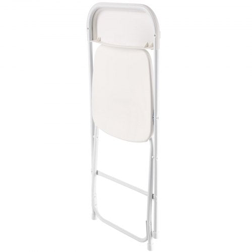 6 Pack Folding Chairs Foldable Plastic Chairs with Heavy Duty Metal Frame