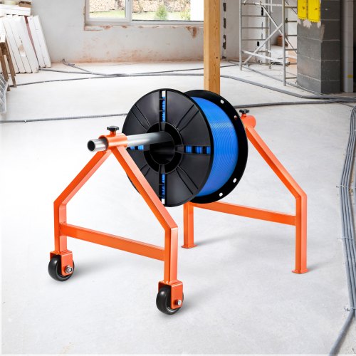 Wire Spool Rack 220 lbs Load Capacity Portable Cable Caddy Moveable Wire